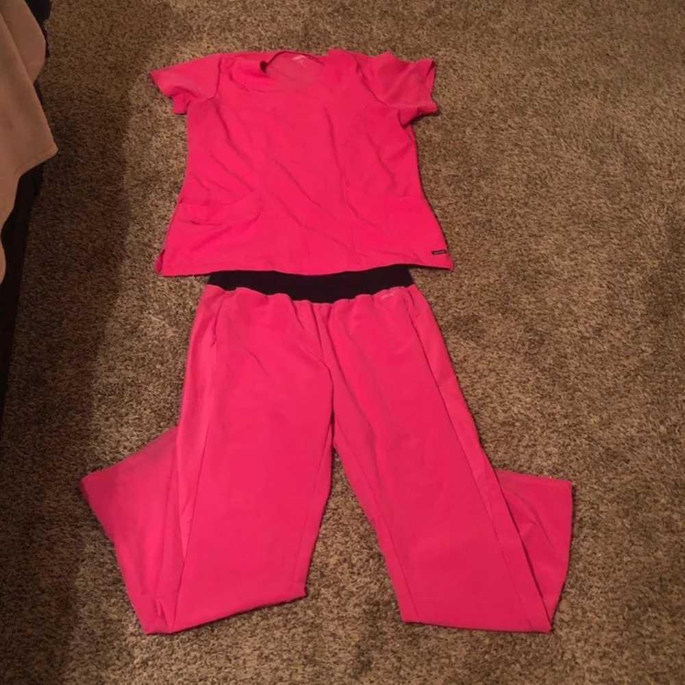 Hot Pink Jockey scrub set